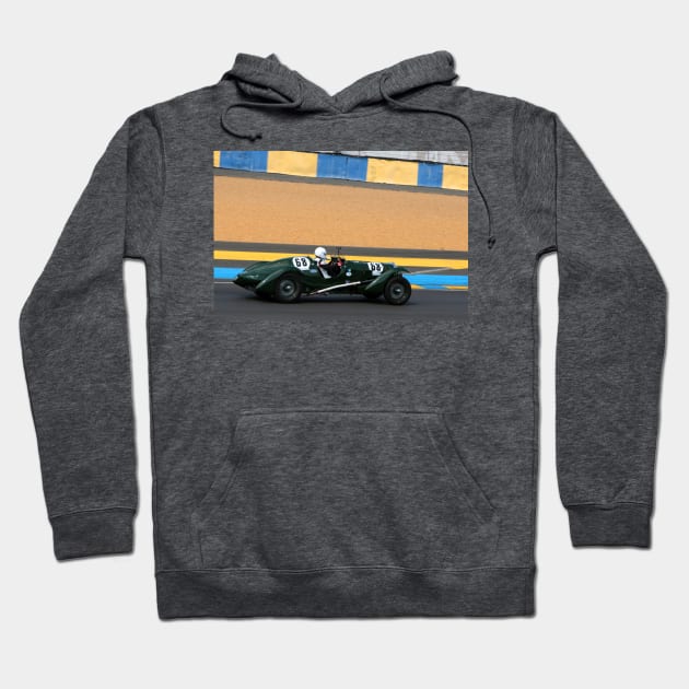 Lagonda V12 Sports Car Le Mans Classic 2018 Hoodie by Andy Evans Photos